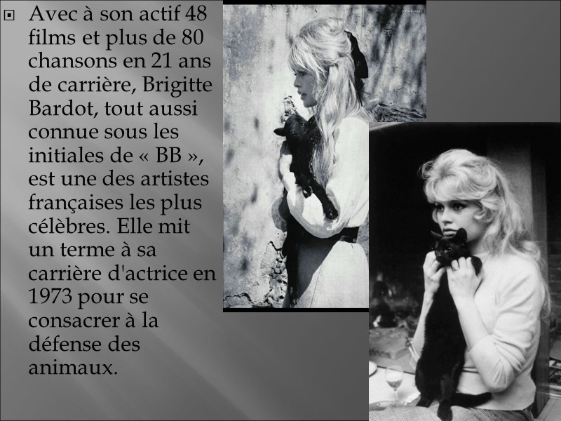 Avec à son actif 48 films et plus de 80 chansons en 21 ans